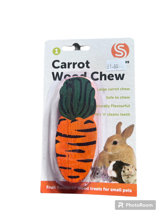 Sharples Carrot Wood Chew for your small furries