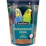 Bucktons Budgerigar Food with Spirulina 500g