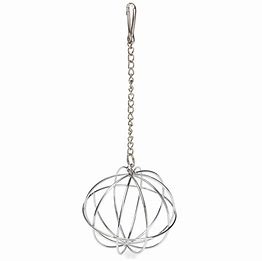 Rosewood metal hanging treat ball