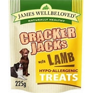 James Wellbeloved cracker jacks with lamb hypo allergenic dog treats