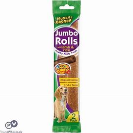 Munch & Crunch Jumbo Rolls with lamb 2 pack
