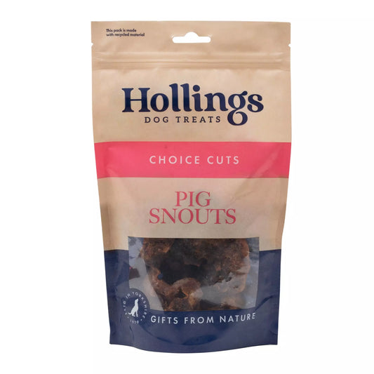 Hollings Pig Snouts Dog Treats 120g